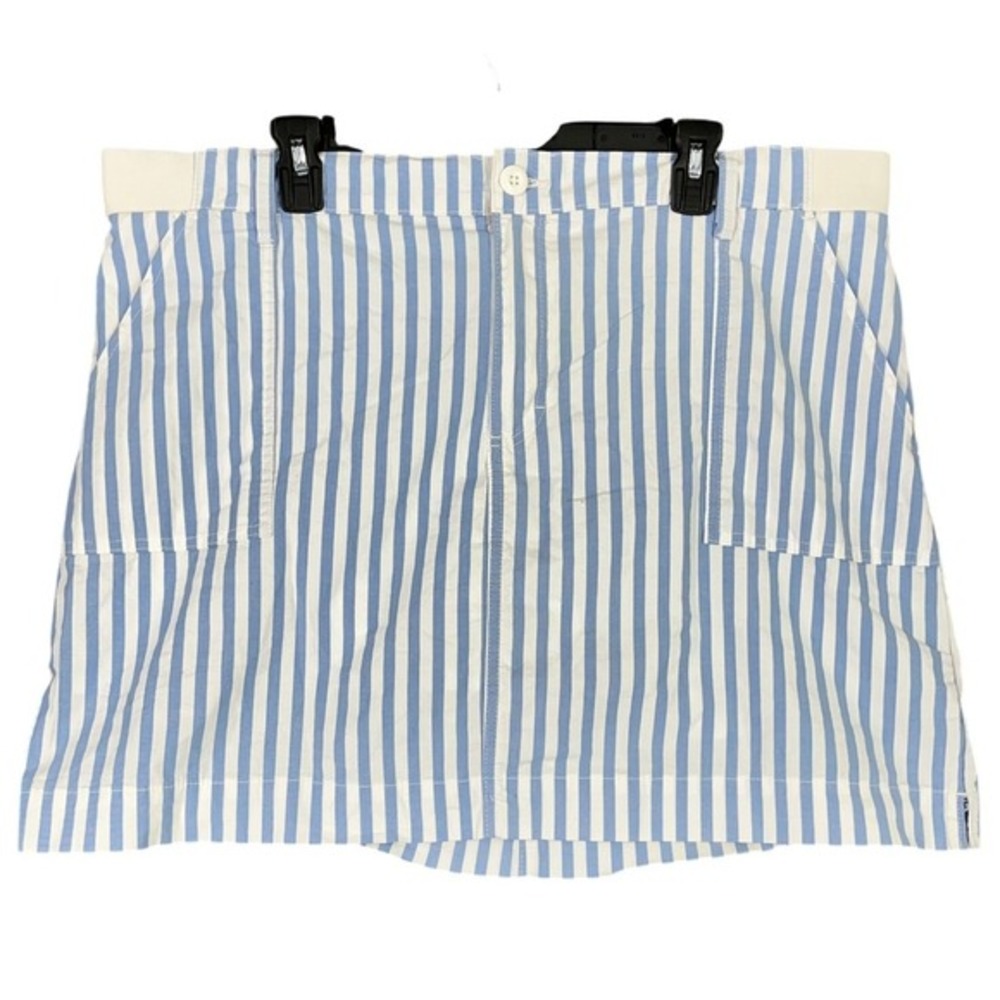 Lee Skort Striped Skirt Shorts Size M Golf Tennis Preppy Coastal Minimalist